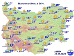 Слънце по морето, валежи на запад