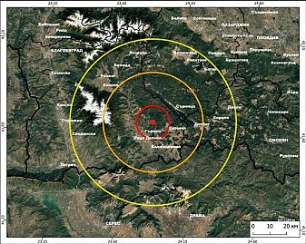 Леко земетресение край Гоце Делчев